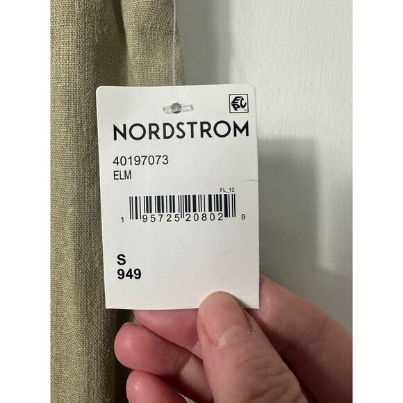 NEW Avec Les Filles Linen Blend Wide Leg Pants Sage Green Size S Lagenlook B15 - Picture 3 of 9